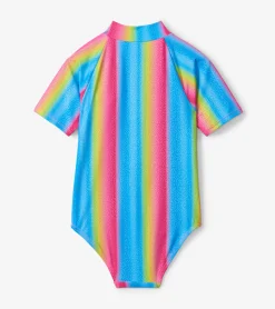 Sale Jelly Bean Rainbow Rashguard One Piece Swimwear|Swimwear