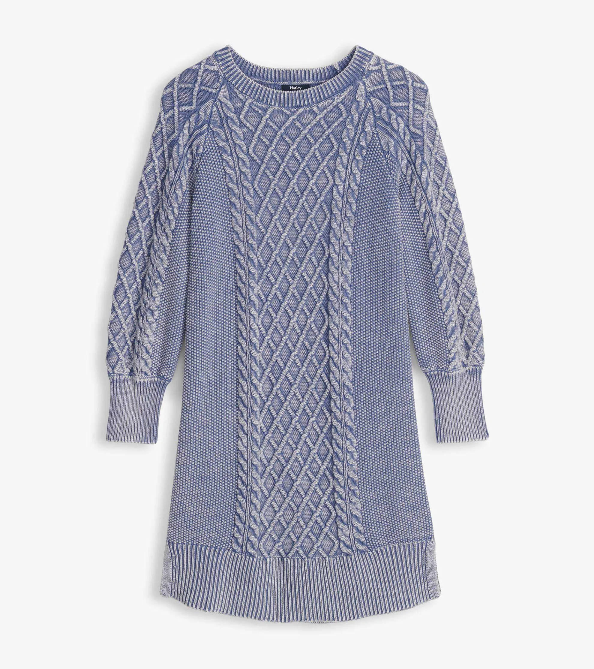 New Juliet Cable Knit Dress - Bleached Denim Women Dresses