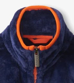 Sale Kids Blue & Green Fleece Jacket BOY Outerwear|Sweaters