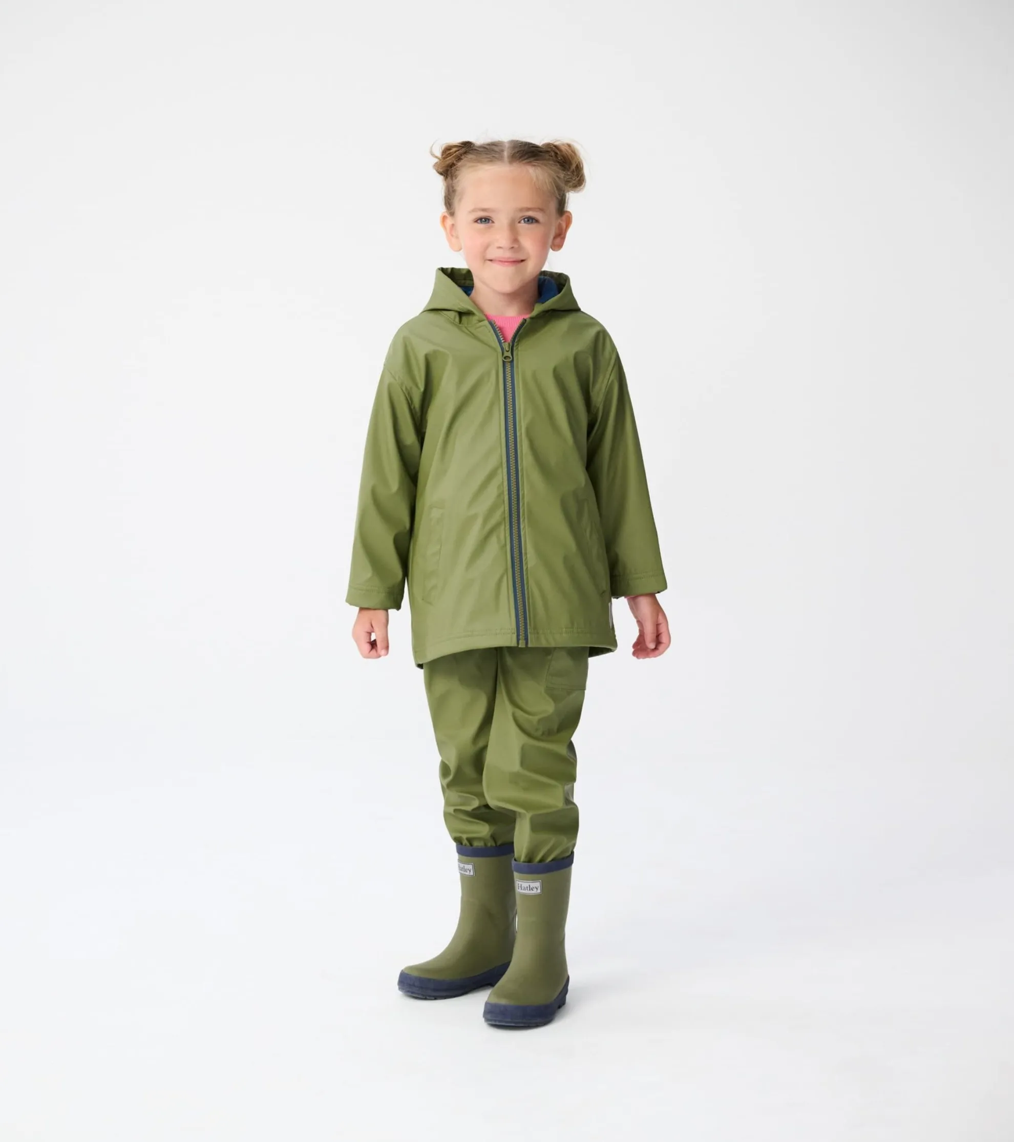 Best Kids Forest Green Matte Rain Boots BOY Rainwear|Rainwear