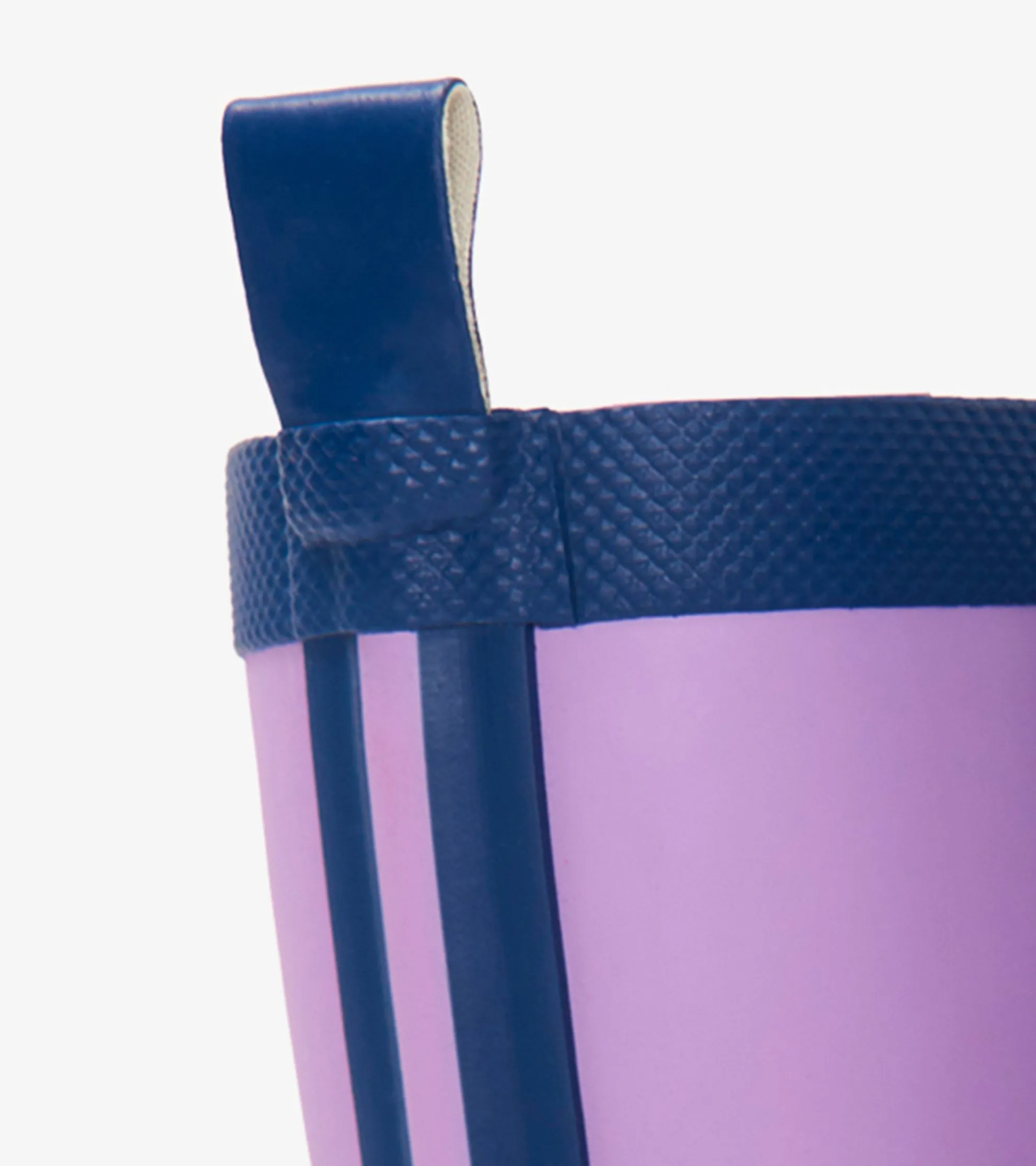 Kids Lilac And Navy Matte Rain Boots Rainwear|Rainwear