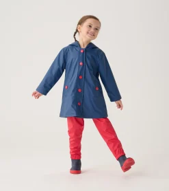 New Kids Navy & Red Button-Up Rain Jacket BOY Rainwear|Rainwear