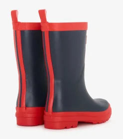 New Kids Navy & Red Matte Rain Boots BOY Rainwear|Rainwear