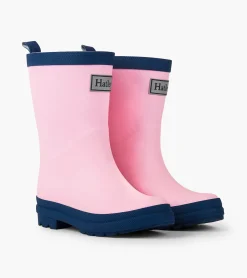 Clearance Kids Pink & Navy Matte Rain Boots Rainwear|Rainwear
