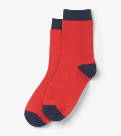 Discount Kids Red & Navy Crew Socks BOY Footwear|Socks