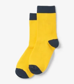 Sale Kids Yellow & Navy Crew Socks BOY Footwear|Socks