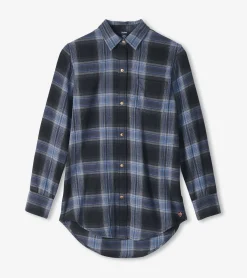 Lara Tunic - Caviar Plaid Women Tops
