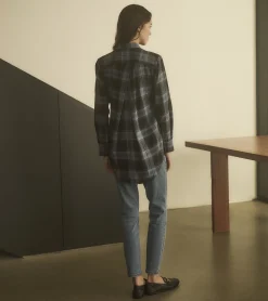 Lara Tunic - Caviar Plaid Women Tops