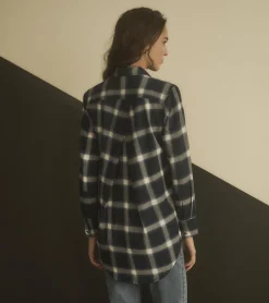 Outlet Lara Tunic - Wide Windowpane Women Tops