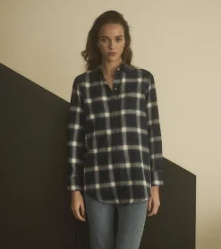 Outlet Lara Tunic - Wide Windowpane Women Tops