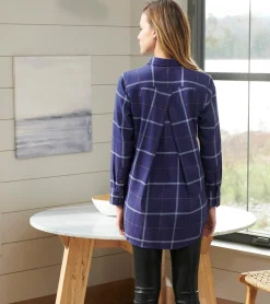 Online Lara Tunic - Windowpane Plaid Women Tops