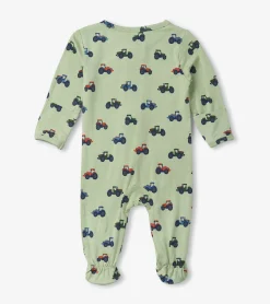 Online Little Tractors Newborn Zip-Up Footed Sleeper Sleepwear|Sleepwear