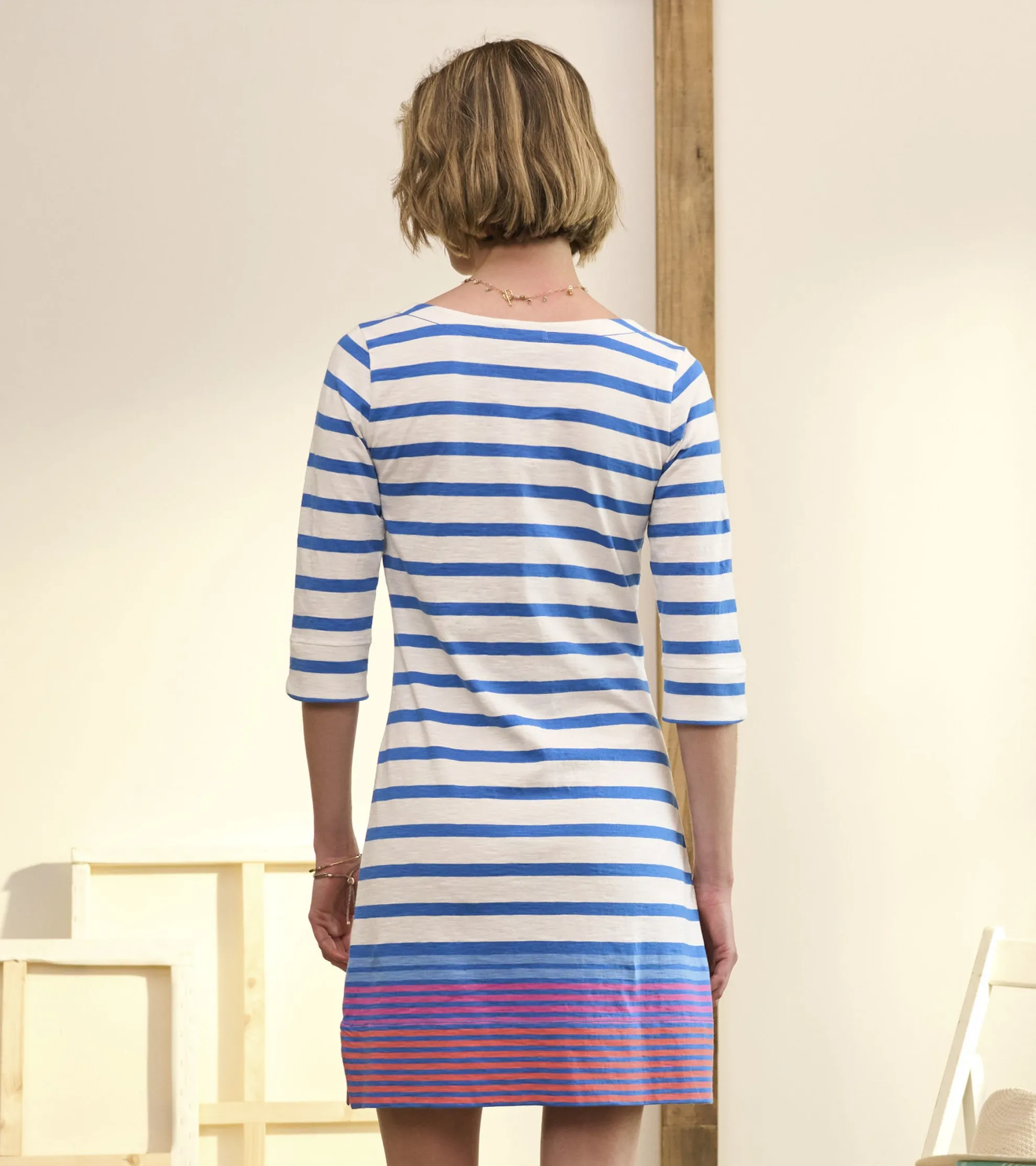 Clearance Lucy Dress - Shoreline Stripes Women Dresses