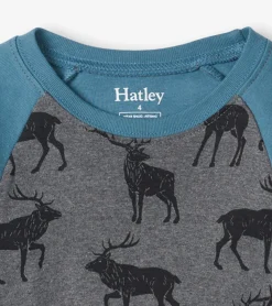 Outlet Magestic Elks Raglan Kids Organic Cotton Pajama Set BOY Sleepwear|Sleepwear