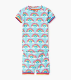 Magical Rainbows Organic Cotton Short Pajama Set Sleepwear|Sleepwear