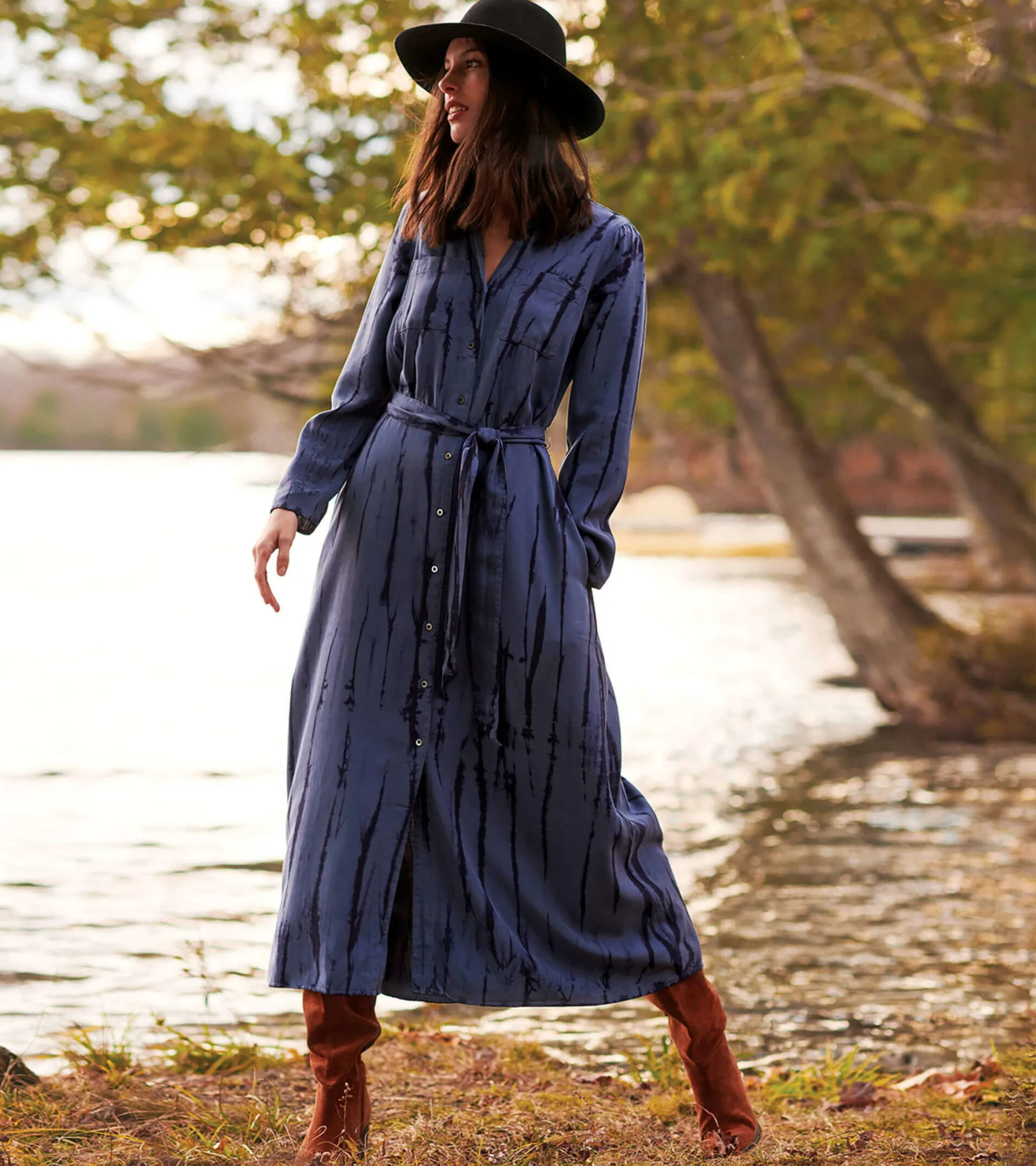 Maxi Shirt Dress - Into the Deep Women Dresses