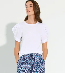 New Maya Tee - White Women Tops