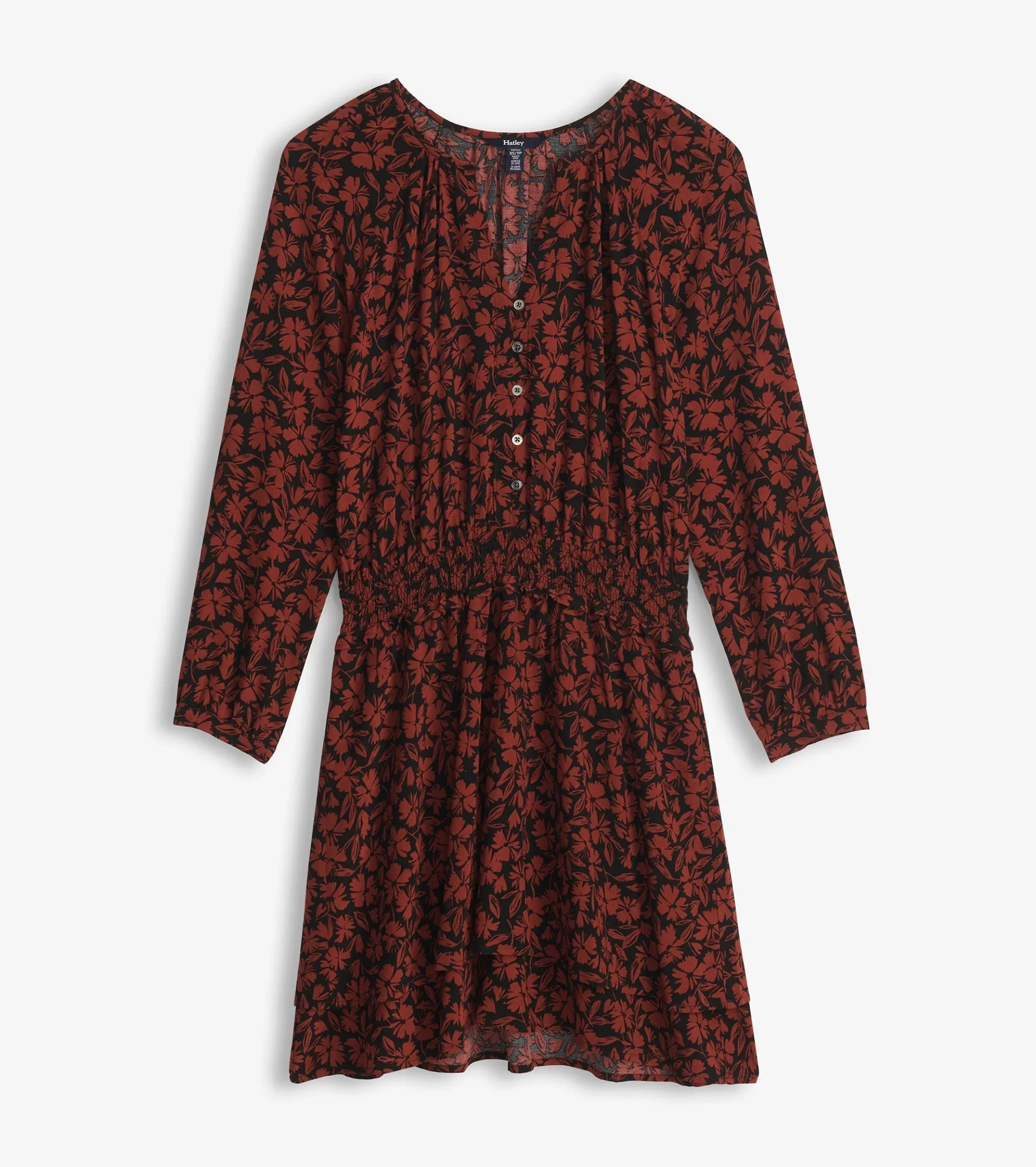 New Mia Smocked Waist Dress - Floral Scatter Women Dresses