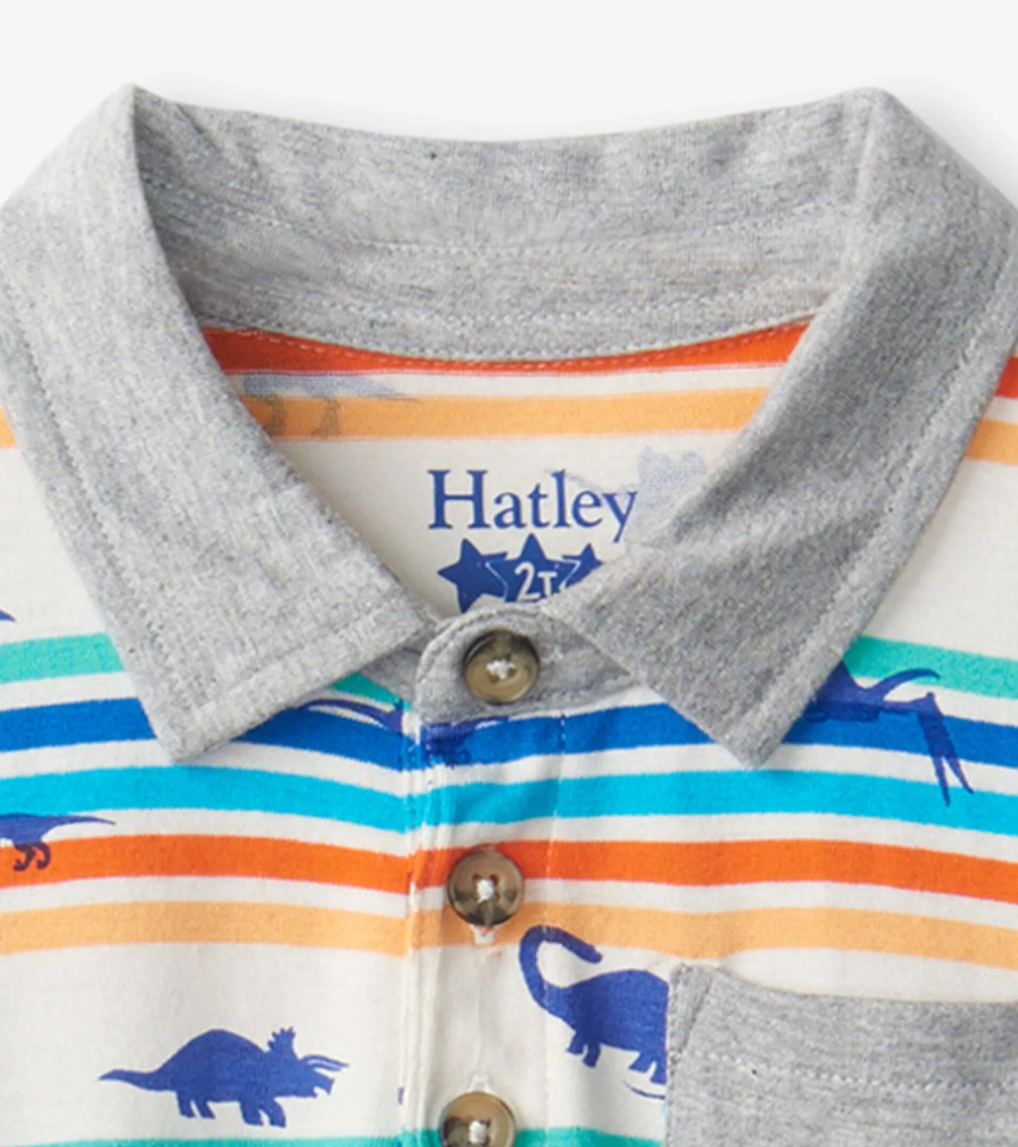 New Mini Dinos Long Sleeve Polo T-Shirt Tops