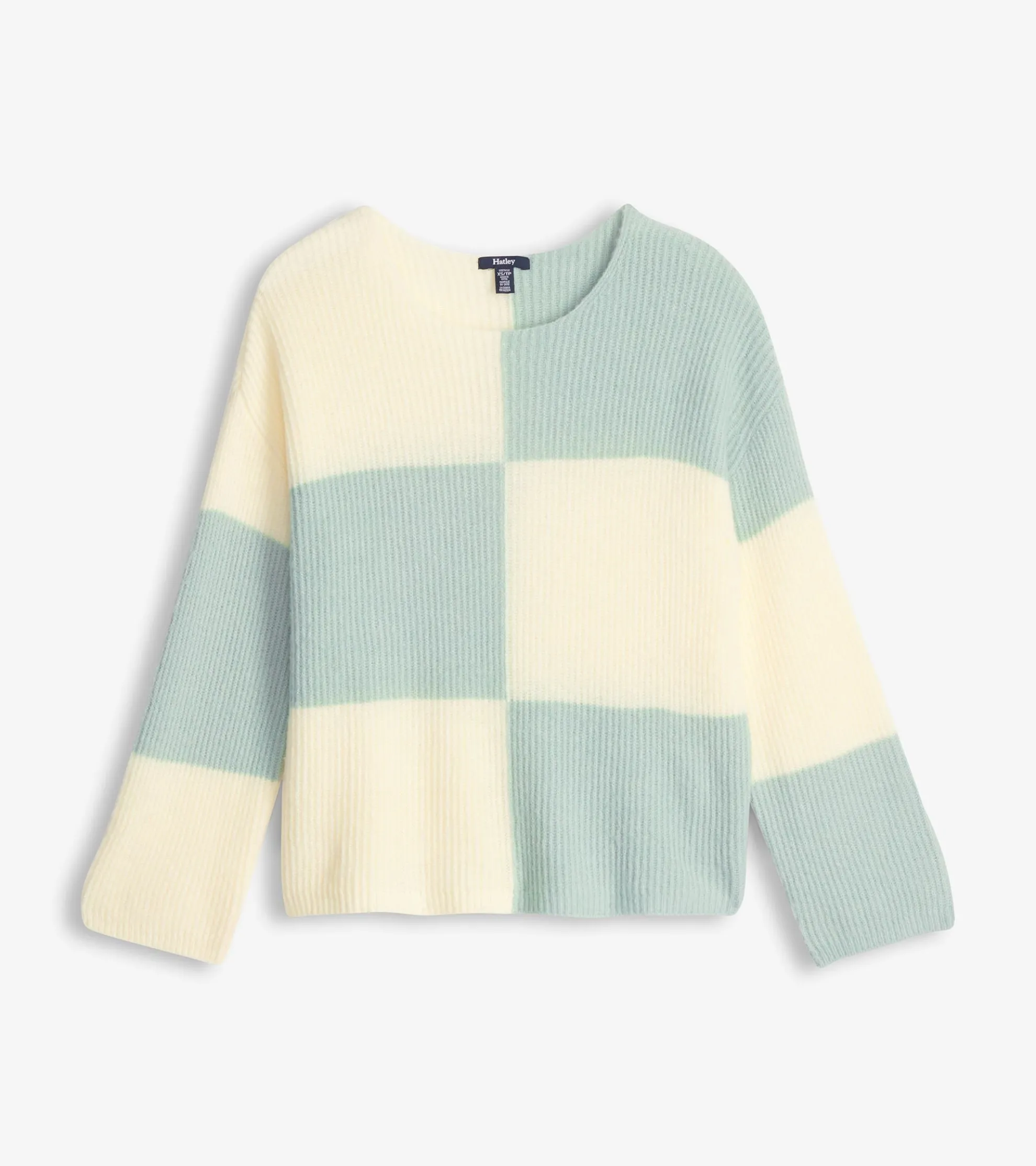 Online Monroe Sweater - Sage Green Blocks Women Sweaters