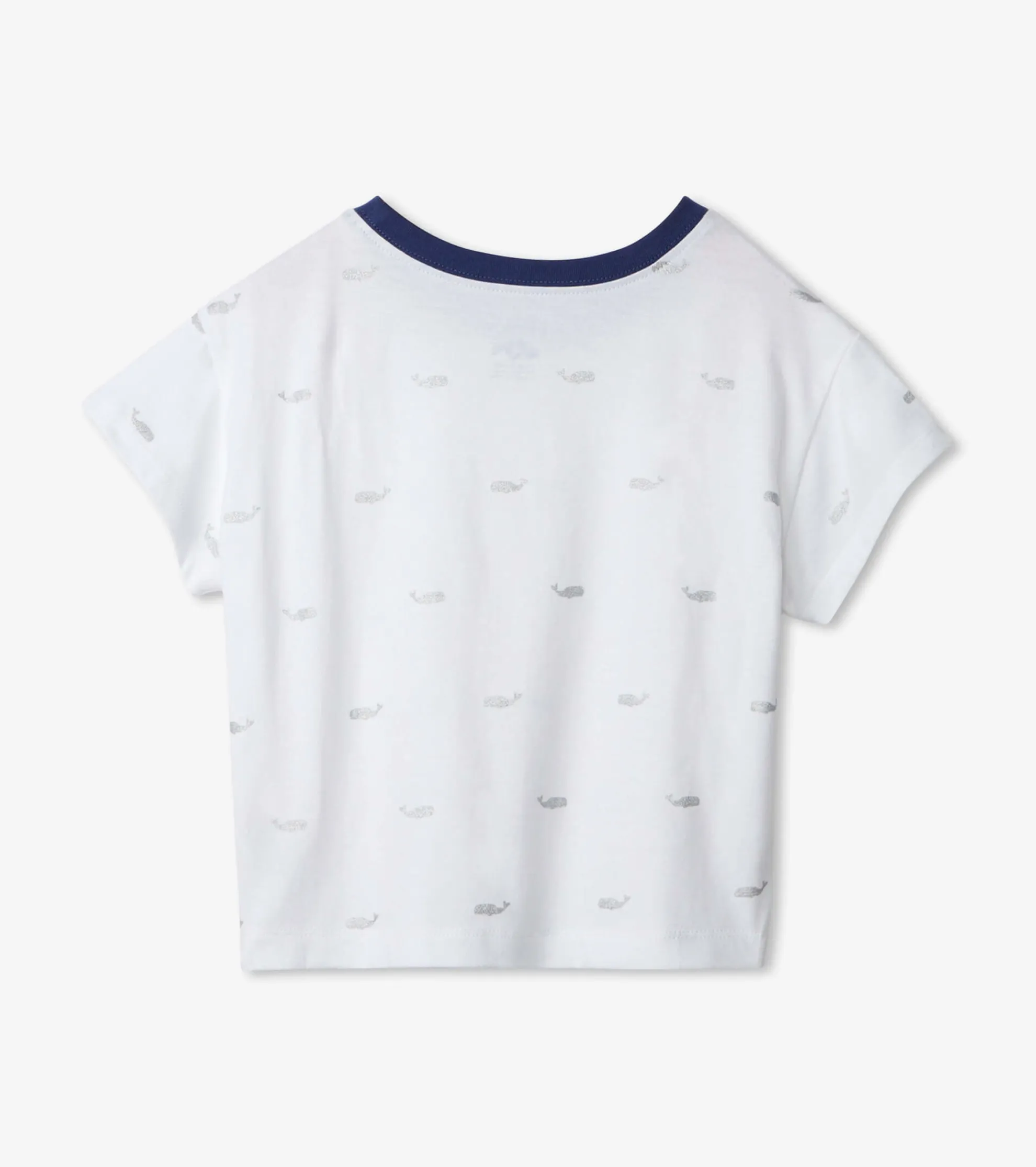 Hot Nautical Anchors Pleated Slouchy Tee Tops