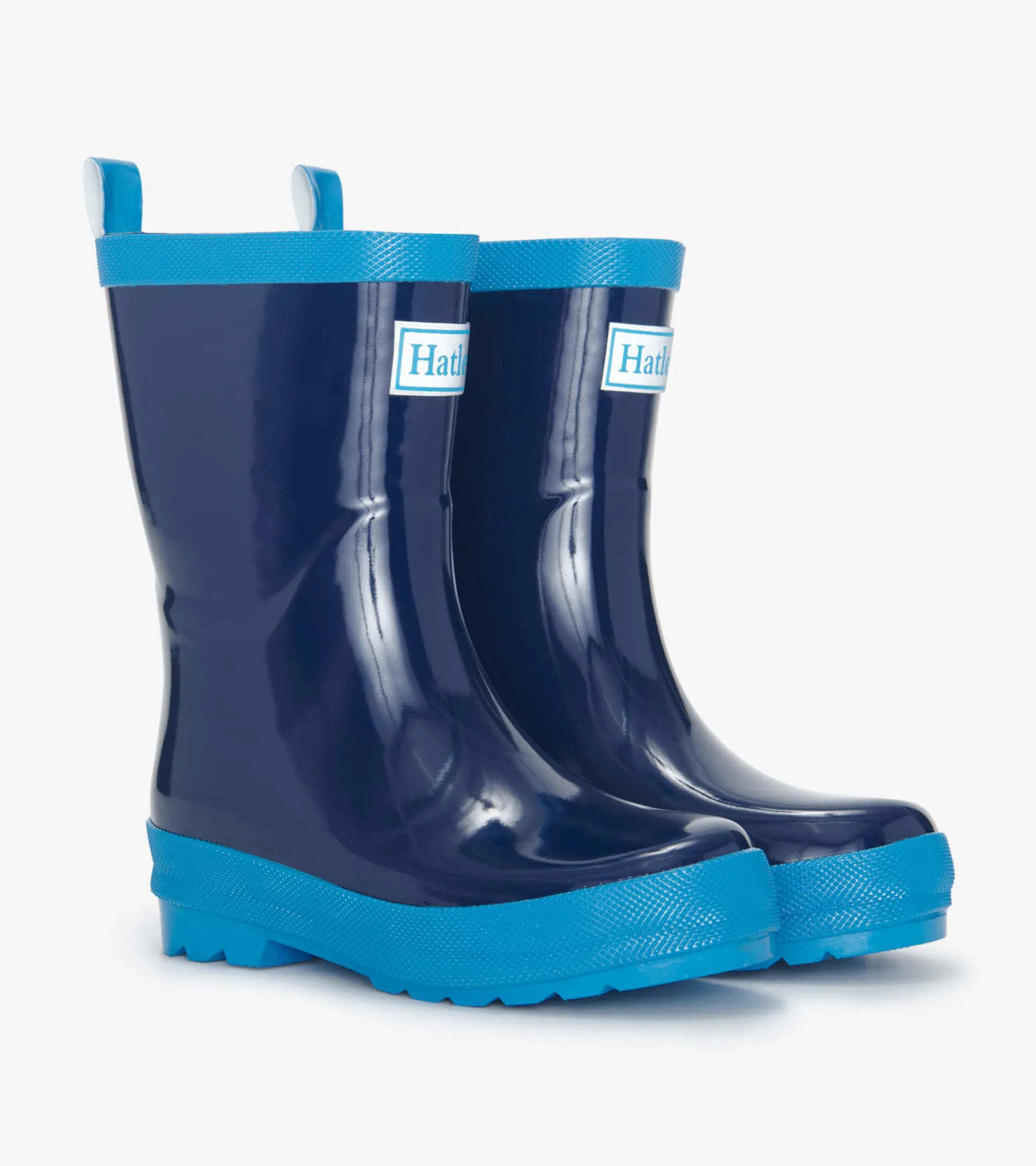 Outlet Navy Shiny Rain Boots BOY Rainwear|Rainwear