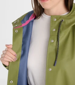 Best Newport Rain Jacket - Loden Green Women Women|Outerwear