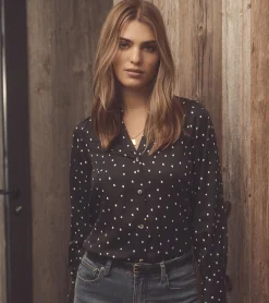 Clearance Olivia Blouse - Classic Spots Women Tops