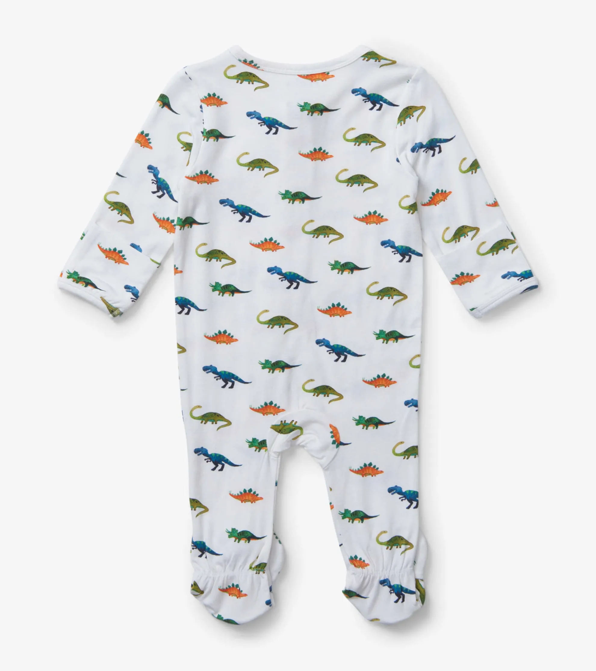 Outlet Painted Dinos Baby Footed Sleeper Sleepwear|Sleepwear