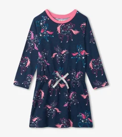 Sale Pegasus Constellations Drop Waist Dress Dresses