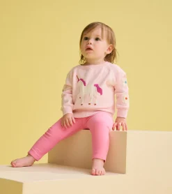 Online Pink Cozy Leggings Bottoms