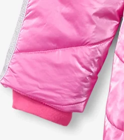 New Pink Star Kids Puffer Jacket Outerwear