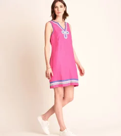 New Portia Sheath Dress - Fuchsia Women Dresses