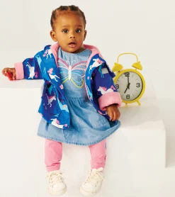 Outlet Prancing Horses Colour Changing Terry Lined Baby Rain Jacket Rainwear|Rainwear