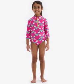 Rainbow Arch Rashguard Set Swimwear|Swimwear