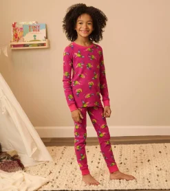 Rainbow Dragons Kids Organic Cotton Pajama Set Sleepwear|Sleepwear