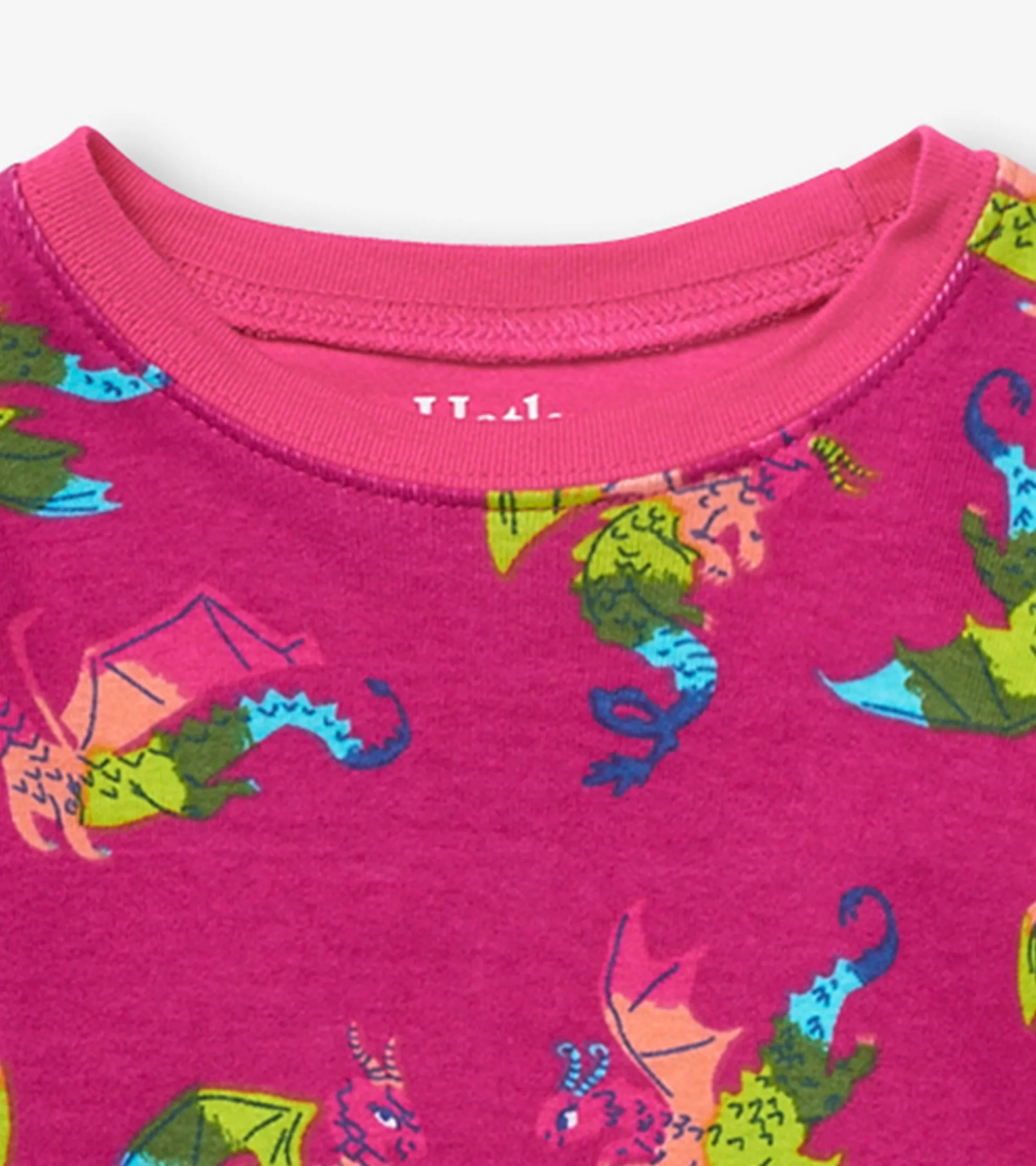 Rainbow Dragons Kids Organic Cotton Pajama Set Sleepwear|Sleepwear