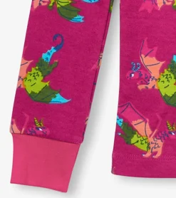 Rainbow Dragons Kids Organic Cotton Pajama Set Sleepwear|Sleepwear