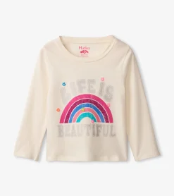 Online Rainbow Long Sleeve T-Shirt Tops