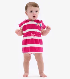Outlet Rainbow Stripe Baby Hooded Terry Cover-Up Swimwear|Swimwear