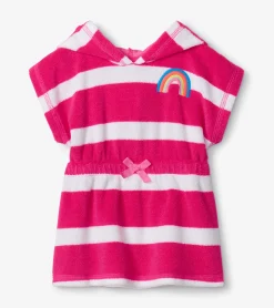 Outlet Rainbow Stripe Baby Hooded Terry Cover-Up Swimwear|Swimwear