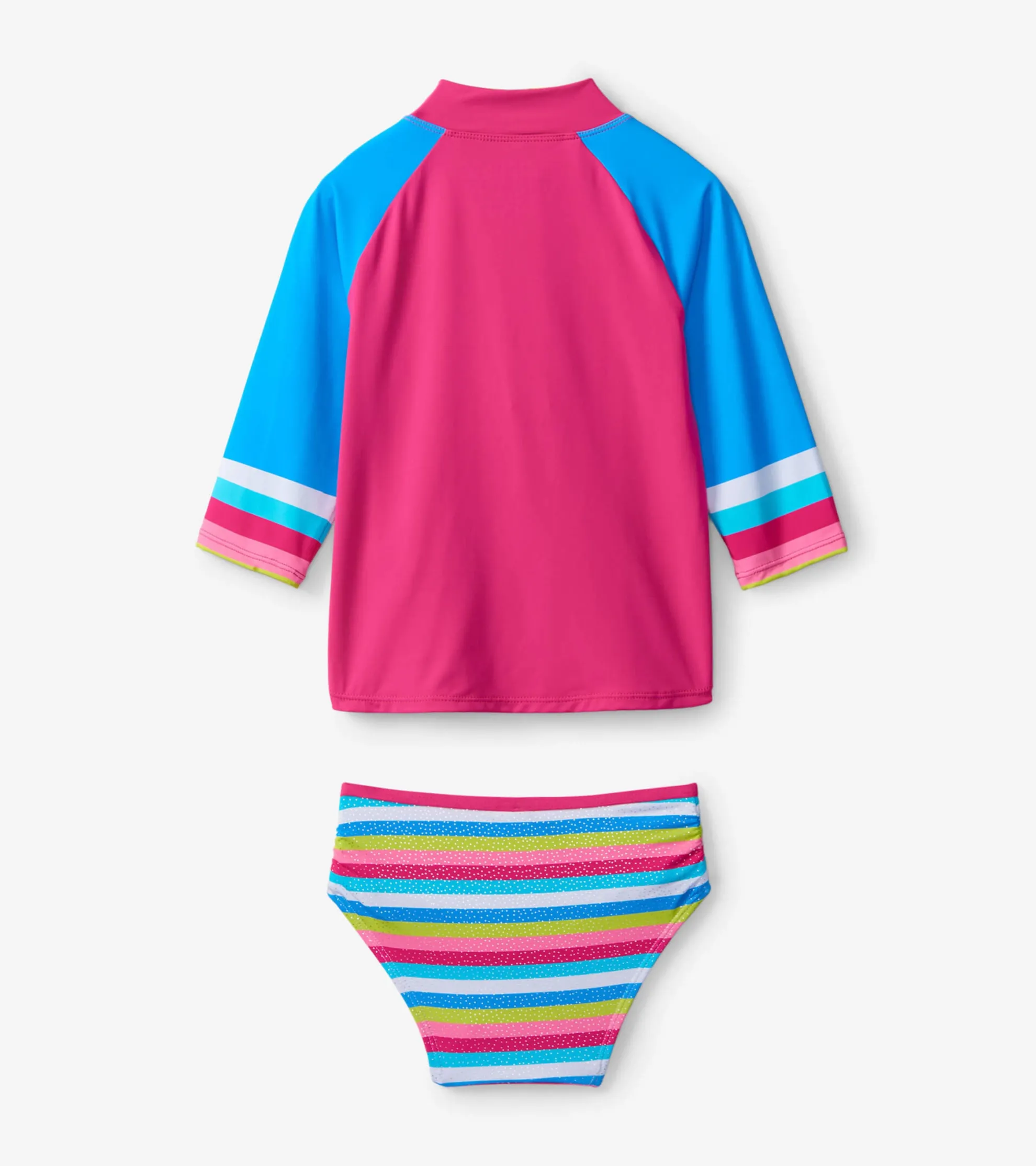 Best Rainbow Stripe Rashguard Set Swimwear|Swimwear
