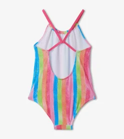 New Rainbow Stripes Swimsuit Swimwear|Swimwear