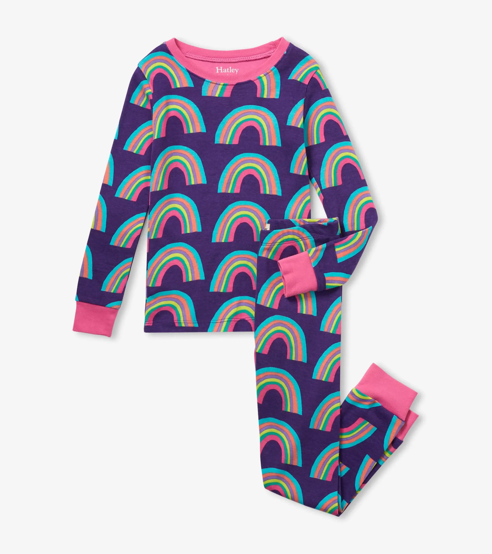 Best Rainbows Kids Organic Cotton Pajama Set Sleepwear|Sleepwear