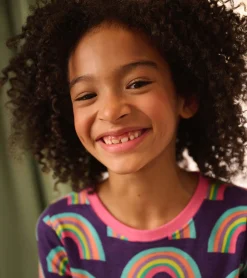 Best Rainbows Kids Organic Cotton Pajama Set Sleepwear|Sleepwear