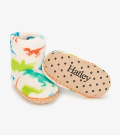 Real Dinosaurs Kids Fleece Slippers BOY Footwear|Accessories