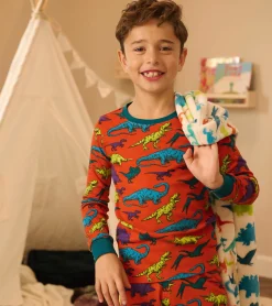 Discount Real Dinosaurs Kids Organic Cotton Pajama Set BOY Sleepwear|Sleepwear