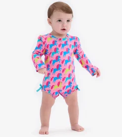 Rock Star Unicorn Baby Rashguard Swimsuit Swimwear|Swimwear