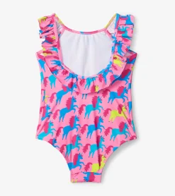 Outlet Rock Star Unicorn Ruffle Sleeve Swimsuit Swimwear|Swimwear