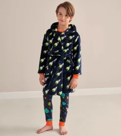Sale Rocket Man Kids Fleece Robe BOY Sleepwear|Sleepwear